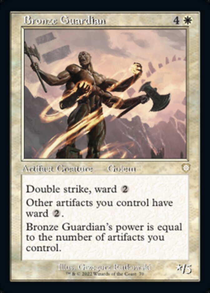 Bronze Guardian (Retro) [The Brothers' War Commander] 