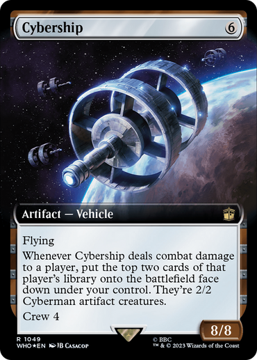 Cybership (Extended Art) (Surge Foil) [Doctor Who] 