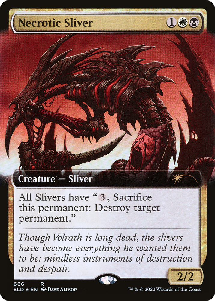 Necrotic Sliver (Extended Art) [Secret Lair Drop Promos]