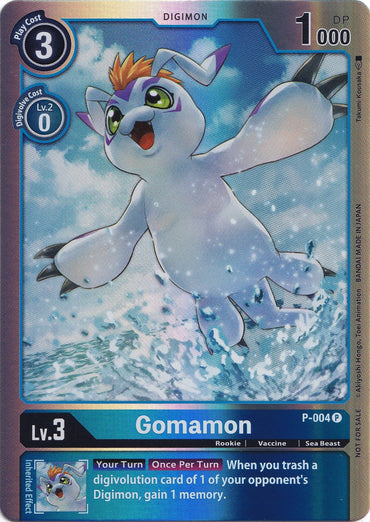 Gomamon [P-004] (Rainbow Foil) [Promotional Cards] 