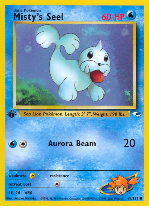 Misty's Seel (88/132) [Gym Heroes 1st Edition] 