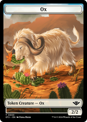 Ox Token [Outlaws of Thunder Junction Tokens] 