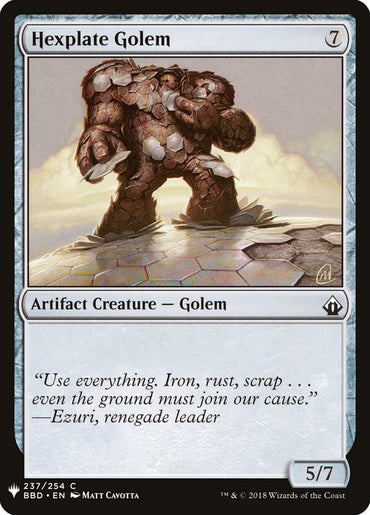 Hexplate Golem [Mystery Booster] 