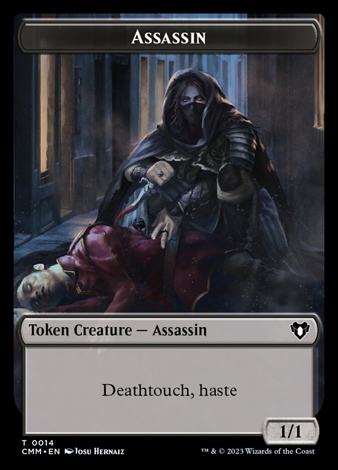 Eldrazi Scion // Assassin Double-Sided Token [Commander Masters Tokens] 