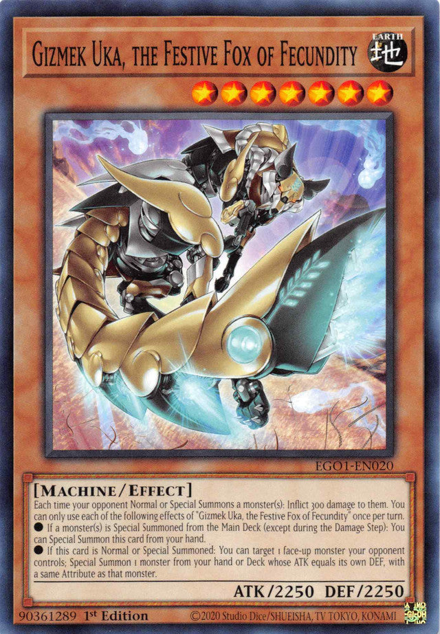 Gizmek Uka, the Festive Fox of Fecundity [EGO1-EN020] Common 