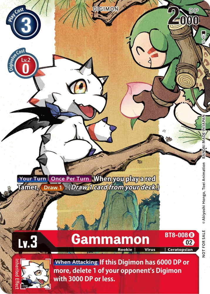 Gammamon [BT8-008] (Digimon Illustration Competition Promotion Pack) [New Awakening Promos] 
