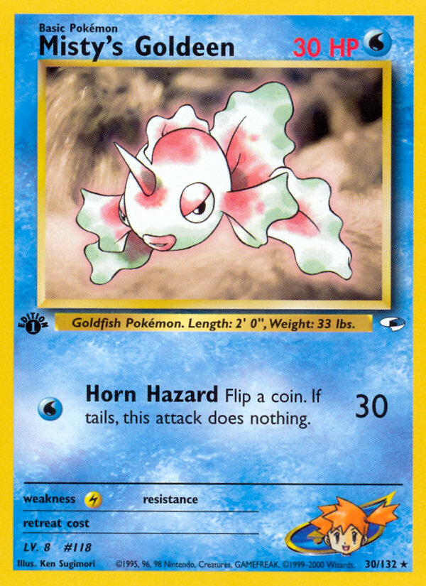 Misty's Goldeen (30/132) [Gym Heroes 1st Edition] 