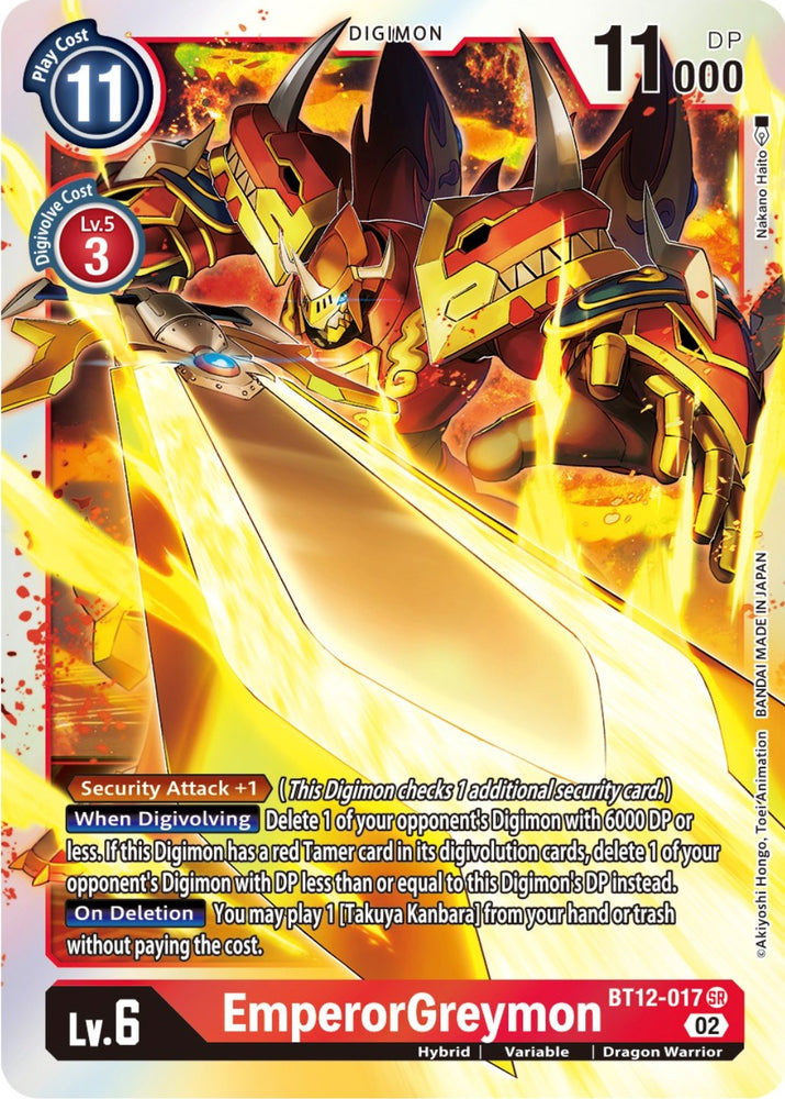 EmperorGreymon [BT12-017] [Across Time] 