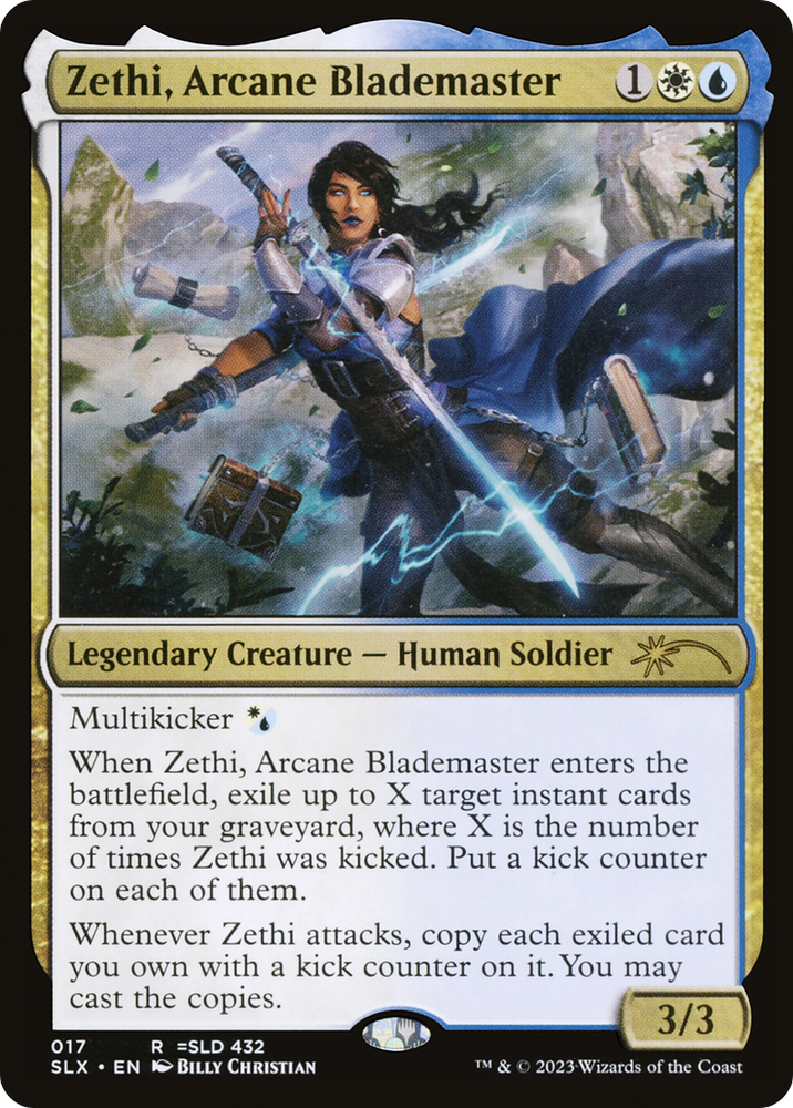 Zethi, Arcane Blademaster [Secret Lair: Universes Within] 