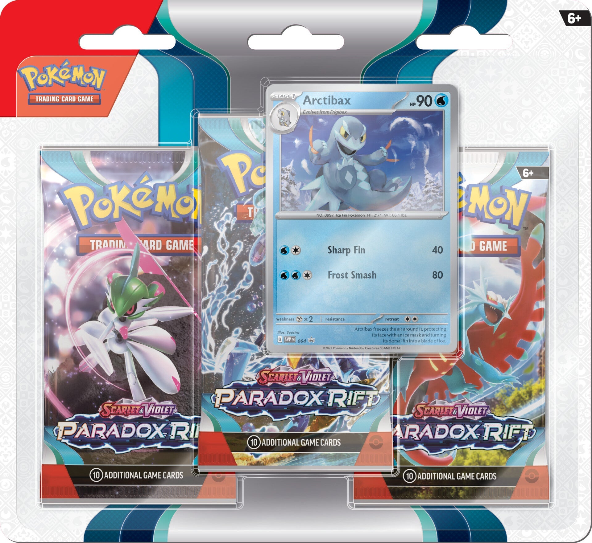 Scarlet & Violet: Paradox Rift - 3-Pack Blisters (Arctibax) 