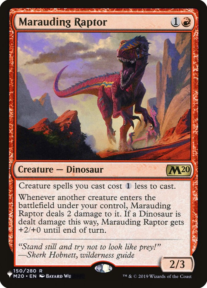 Marauding Raptor [The List] 