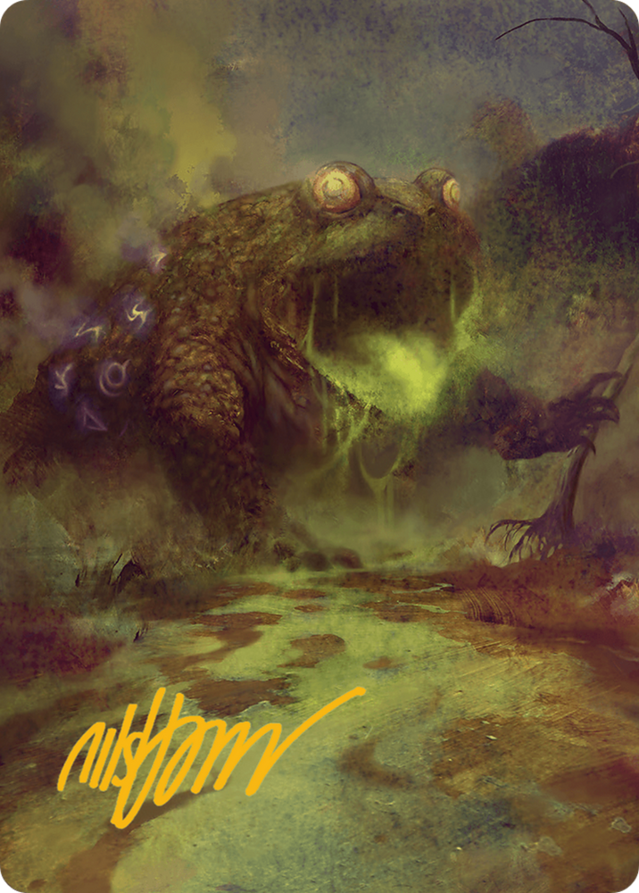 The Gitrog Monster Art Card (Gold-Stamped Signature) [Bloomburrow Art Series] 