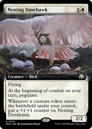 Nesting Dovehawk (Extended Art) [March of the Machine Commander] 