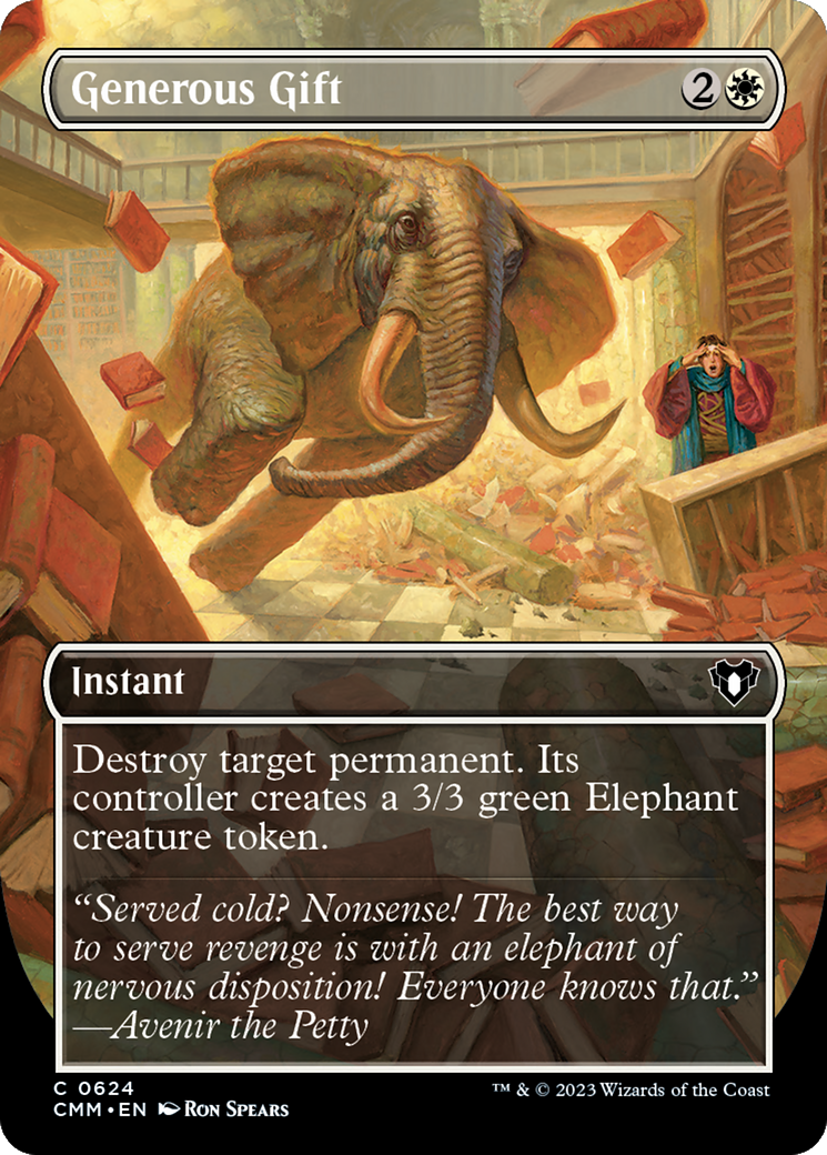 Generous Gift (Borderless Alternate Art) [Commander Masters]