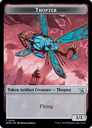 Elemental (9) // Thopter Double-Sided Token [March of the Machine Tokens] 