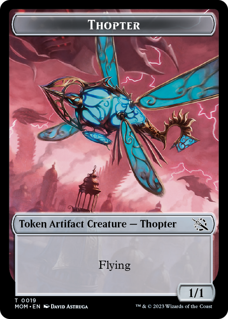 Thopter // Beast Double-Sided Token [March of the Machine Commander Tokens] 