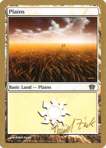 Plains (dz331) (Daniel Zink) [World Championship Decks 2003] 