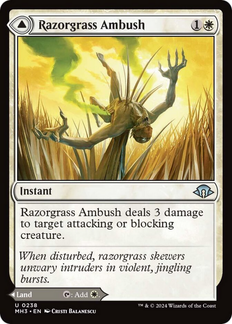 Razorgrass Ambush // Razorgrass Field [Modern Horizons 3] 