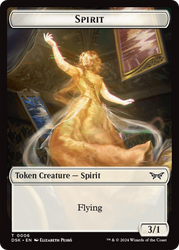 Spirit (0006) // Treasure Double-Sided Token [Duskmourn: House of Horror Tokens] 