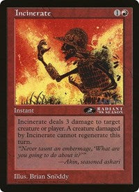 Incinerate (Oversized) [Oversize Cards] 