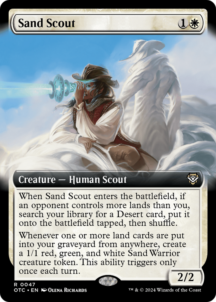 Sand Scout (Extended Art) [Outlaws of Thunder Junction Commander] 