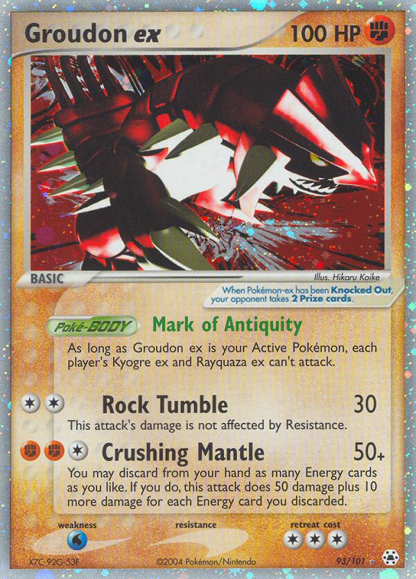 Groudon ex (93/101) [EX: Hidden Legends] 