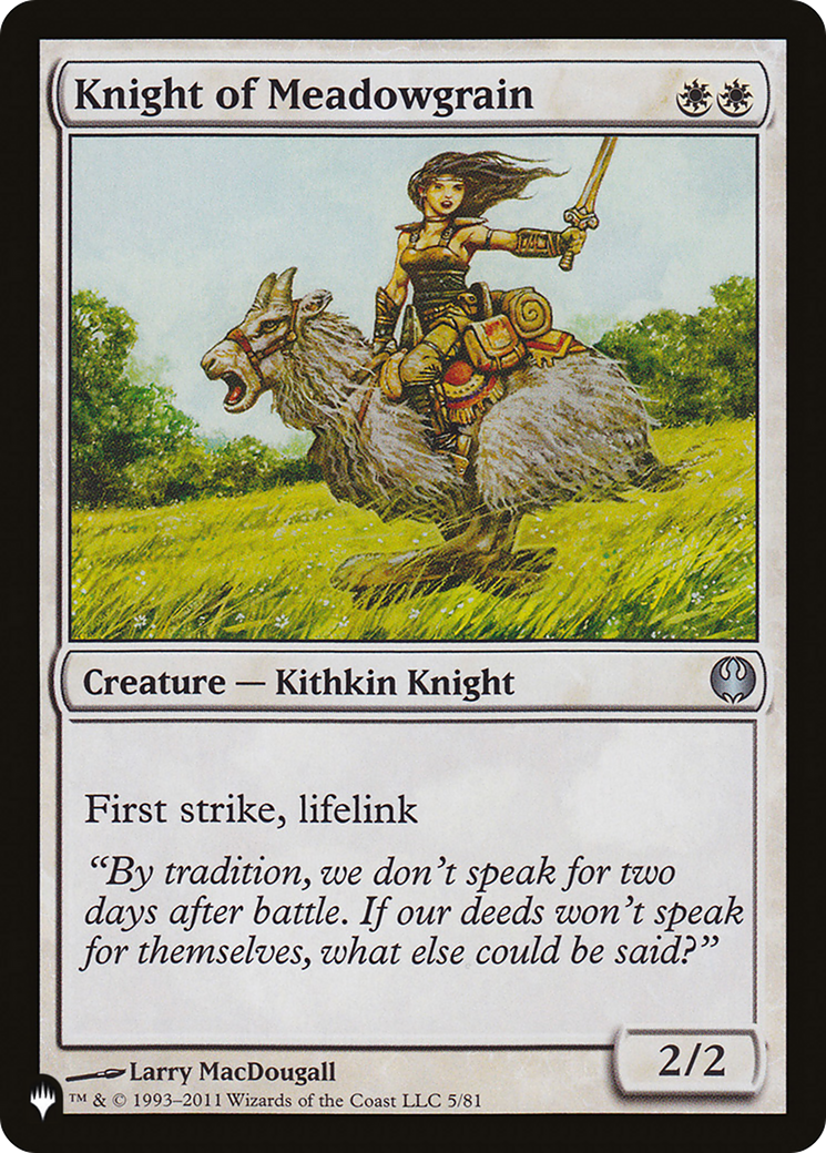 Knight of Meadowgrain [The List Reprints] 