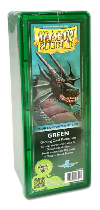 Dragon Shield: Four-Compartment Deck Box - Green 