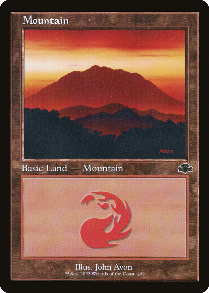 Mountain (409) (Retro) [Dominaria Remastered] 