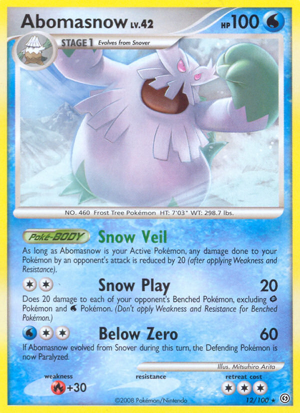 Abomasnow (12/100) [Diamond &amp; Pearl: Stormfront] 