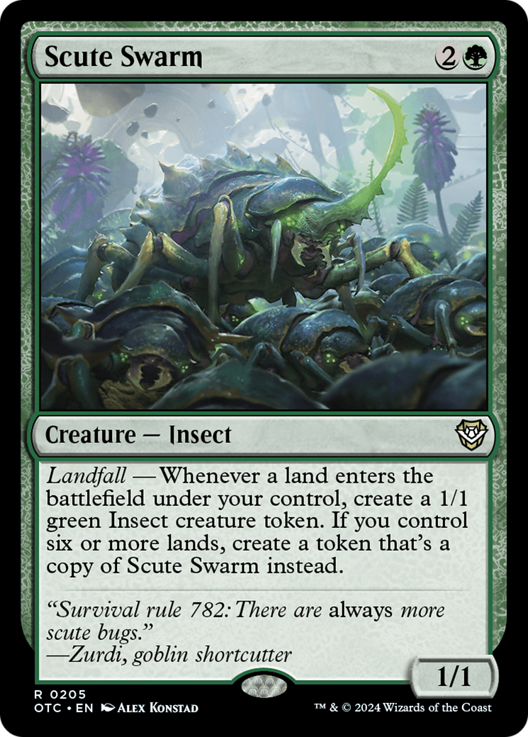 Scute Swarm [Outlaws of Thunder Junction Commander] 