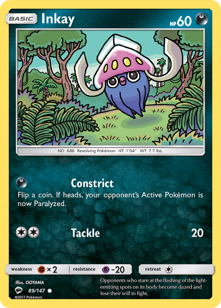 Inkay (89/147) [Sun &amp; Moon: Burning Shadows] 