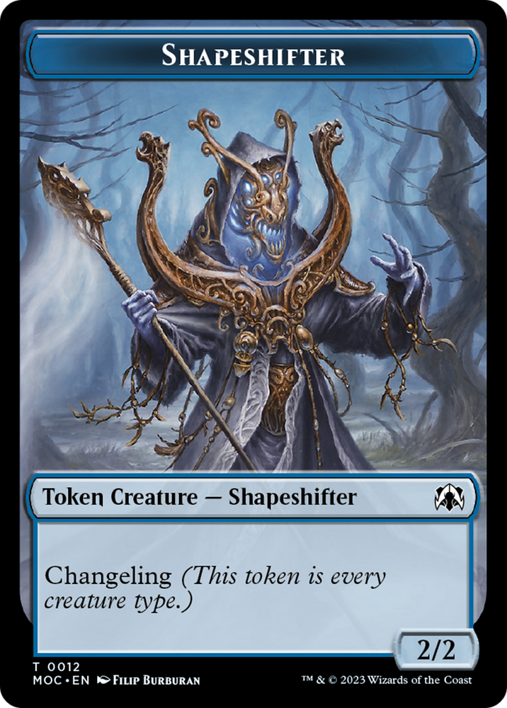 Blood // Shapeshifter Double-Sided Token [March of the Machine Commander Tokens] 