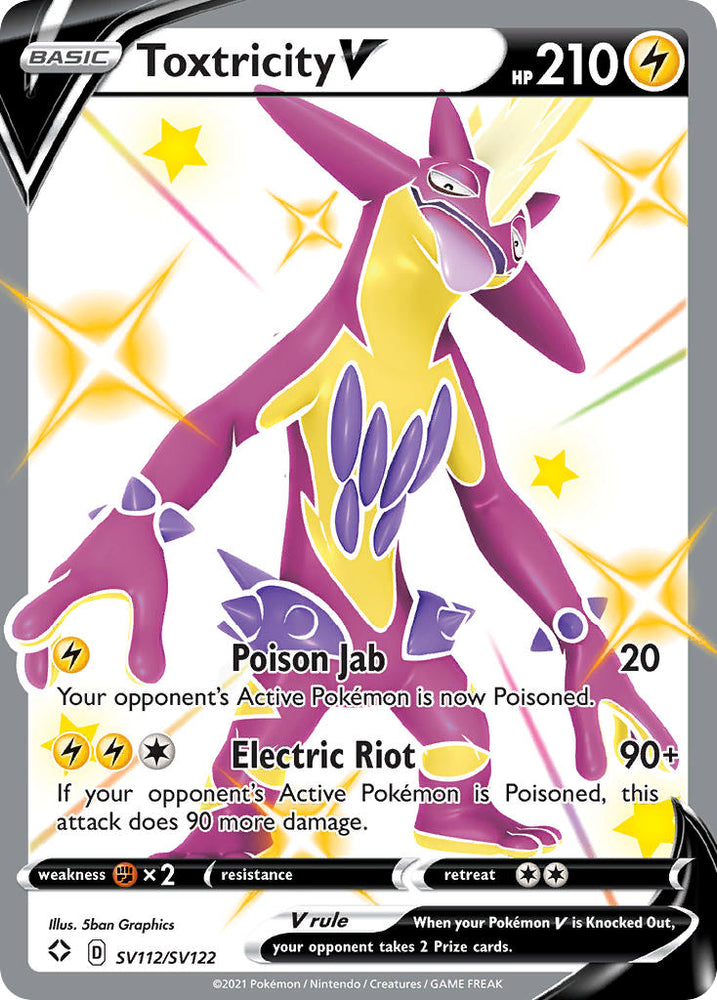 Toxtricity V (SV112/SV122) [Sword &amp; Shield: Shining Fates] 