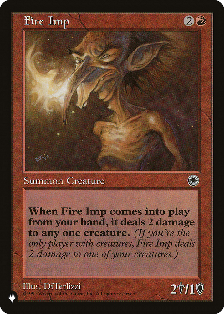 Fire Imp [The List Reprints] 