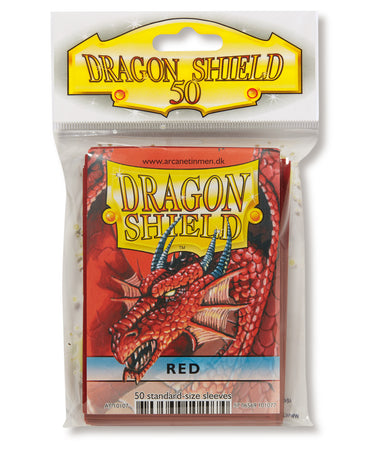 Dragon Shield: Standard 50ct Sleeves - Red (Classic) 