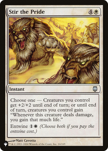 Stir the Pride [The List Reprints] 