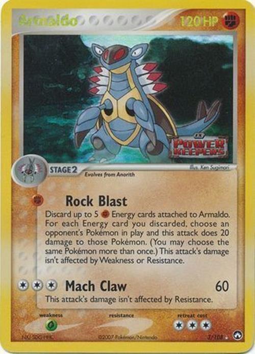 Armaldo (3/108) (Stamped) [EX: Power Keepers] 