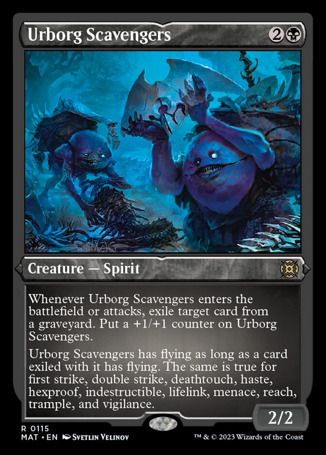 Urborg Scavengers (Foil Etched) [March of the Machine: The Aftermath] 