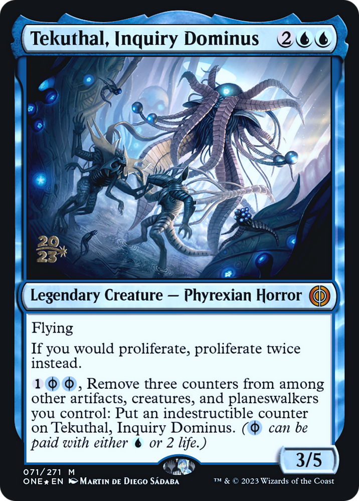 Tekuthal, Inquiry Dominus [Phyrexia: All Will Be One Prerelease Promos] 