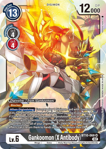 Gankoomon (X Antibody) [BT10-068] [Xros Encounter] 