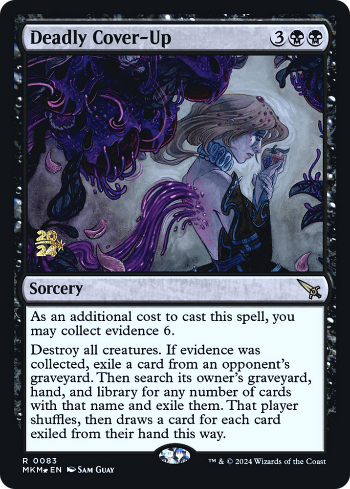 Deadly Cover-Up [Murders at Karlov Manor Prerelease Promos] 