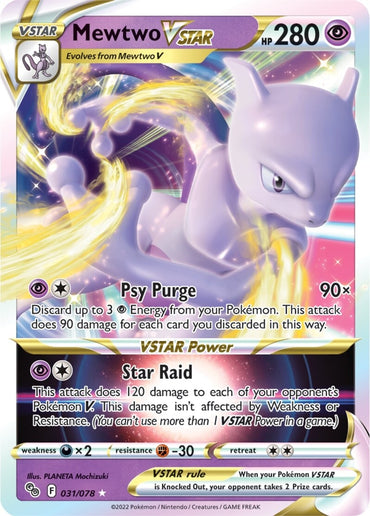 Mewtwo VSTAR (031/078) [Pokémon GO] 