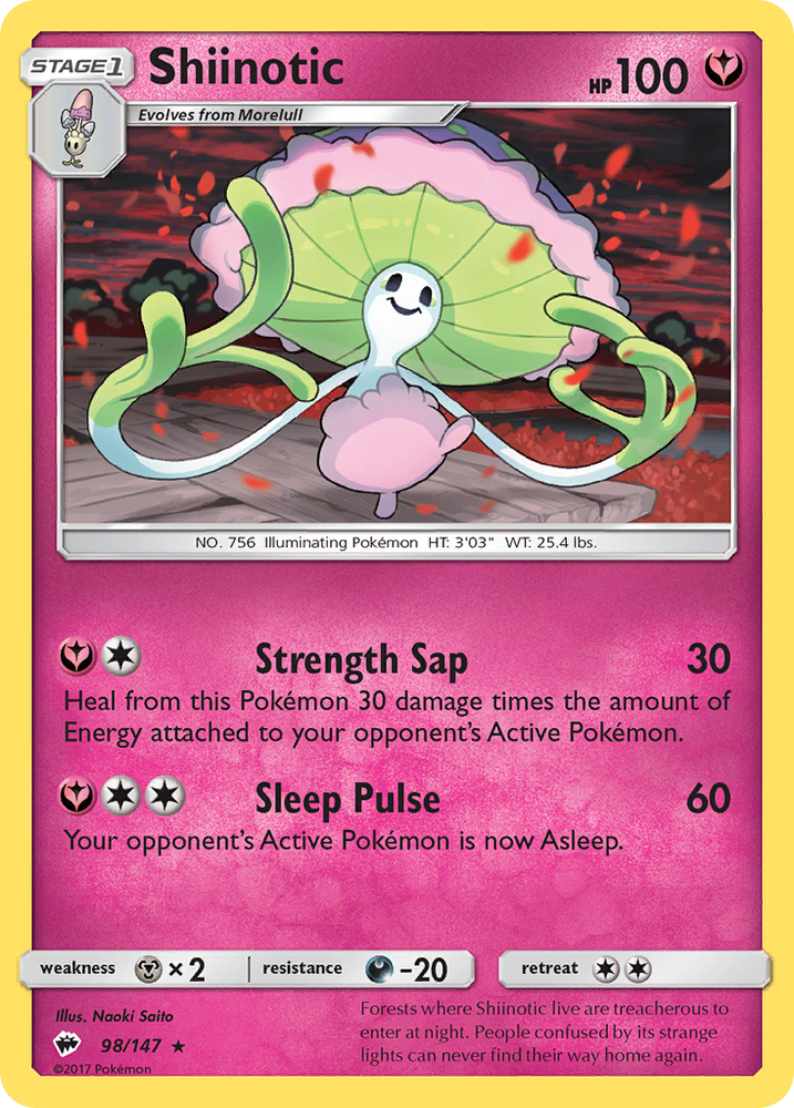 Shiinotic (98/147) [Sun &amp; Moon: Burning Shadows] 
