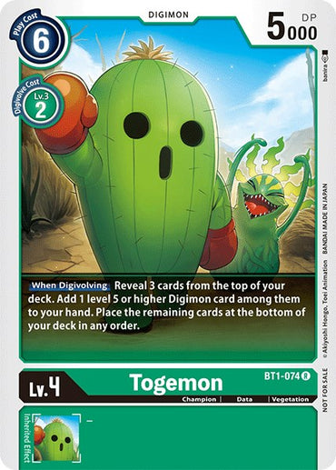 Togemon [BT1-074] (Official Tournament Pack Vol.3) [Release Special Booster Promos] 