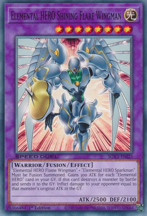 Elemental HERO Shining Flare Wingman [SGX3-ENI25] Common 