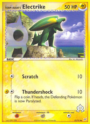 Team Aqua's Electrike (52/95) [EX: Team Magma vs Team Aqua] 
