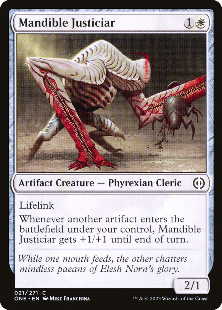 Mandible Justiciar [Phyrexia: All Will Be One] 