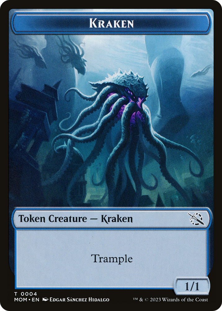 Soldier // Kraken Double-Sided Token [March of the Machine Tokens] 