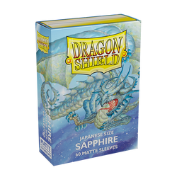 Dragon Shield: Japanese Size 60ct Sleeves - Sapphire (Matte) 